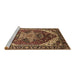 Sideview of Machine Washable Persian Brown Traditional Rug, wshurb1470brn