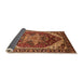 Sideview of Persian Orange Traditional Rug, urb1470org