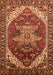 Machine Washable Persian Orange Traditional Area Rugs, wshurb1470org