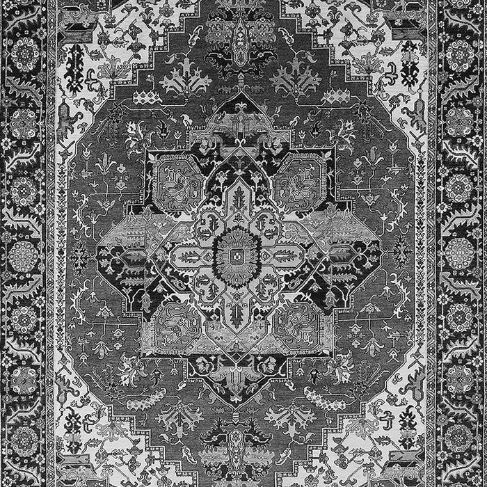 Machine Washable Persian Gray Traditional Rug, wshurb1470gry