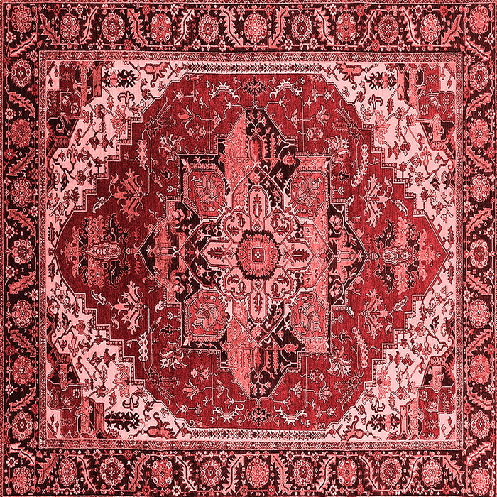 Machine Washable Persian Red Traditional Rug, wshurb1470red