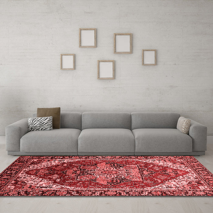 Traditional Red Washable Rugs