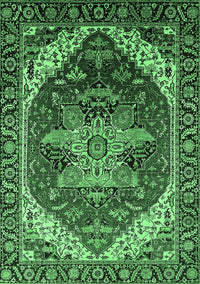Persian Emerald Green Traditional Rug, urb1470emgrn