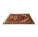 Sideview of Machine Washable Persian Orange Traditional Area Rugs, wshurb1470org