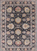 Mid-Century Modern Black Oriental Rug, urb1471