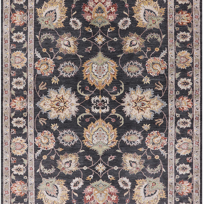Mid-Century Modern Black Oriental Rug, urb1471