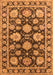 Machine Washable Oriental Orange Traditional Area Rugs, wshurb1471org