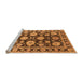 Sideview of Machine Washable Oriental Orange Traditional Area Rugs, wshurb1471org