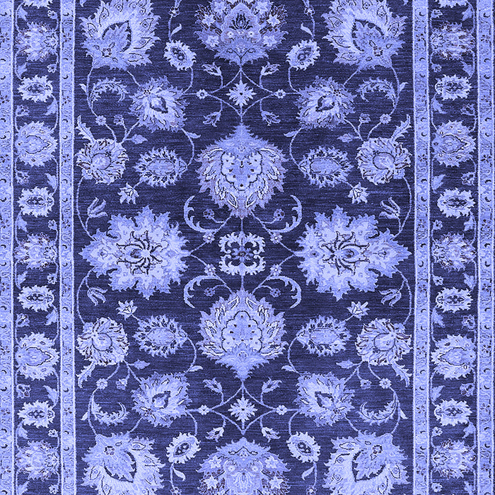 Machine Washable Oriental Blue Traditional Rug, wshurb1471blu
