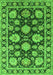 Oriental Green Traditional Rug, urb1471grn