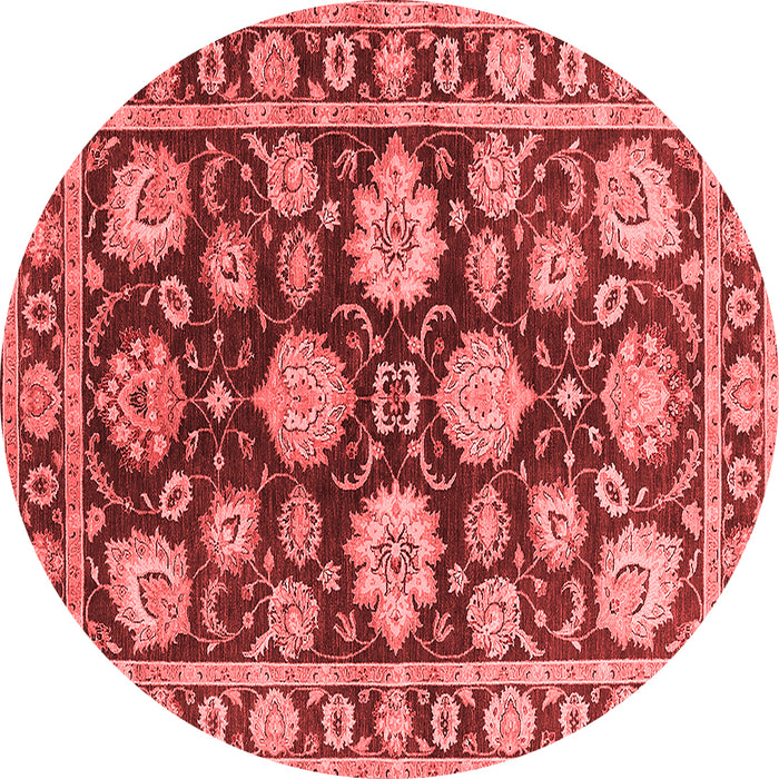 Machine Washable Oriental Red Traditional Rug, wshurb1471red
