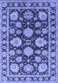 Oriental Blue Traditional Rug, urb1471blu