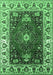 Machine Washable Persian Emerald Green Traditional Area Rugs, wshurb1472emgrn