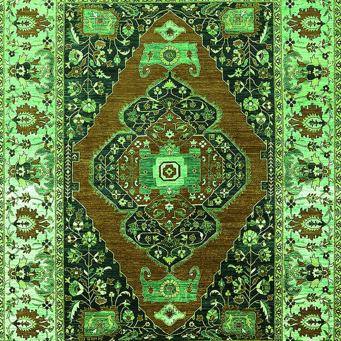 Persian Green Traditional Rug, urb1472grn