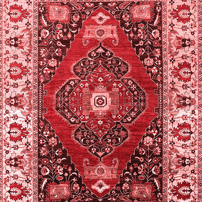 Machine Washable Persian Red Traditional Rug, wshurb1472red