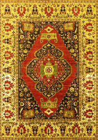 Persian Yellow Traditional Rug, urb1472yw