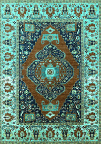Persian Turquoise Traditional Rug, urb1472turq