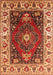 Machine Washable Persian Orange Traditional Area Rugs, wshurb1472org