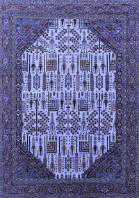 Oriental Blue Industrial Rug, urb1473blu