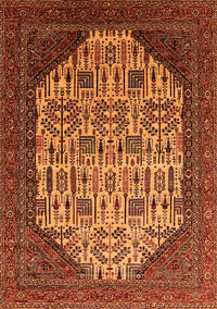 Oriental Orange Industrial Rug, urb1473org