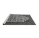 Sideview of Machine Washable Oriental Gray Industrial Rug, wshurb1473gry