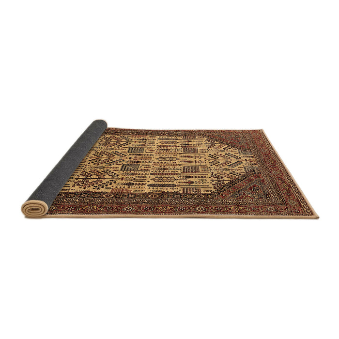 Sideview of Oriental Brown Industrial Rug, urb1473brn