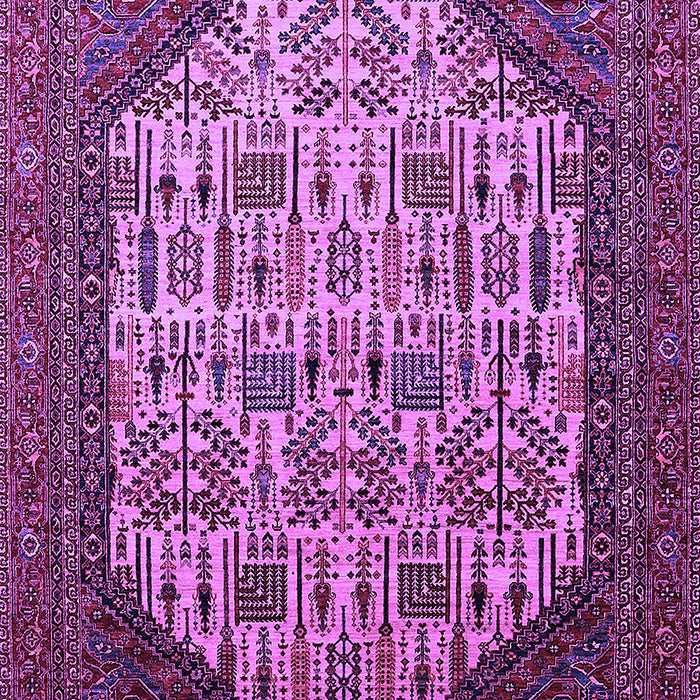 Machine Washable Oriental Purple Industrial Area Rugs, wshurb1473pur