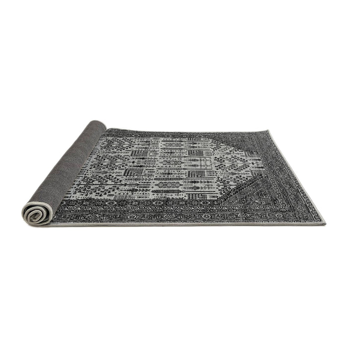 Sideview of Oriental Gray Industrial Rug, urb1473gry