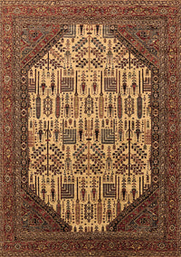 Oriental Brown Industrial Rug, urb1473brn