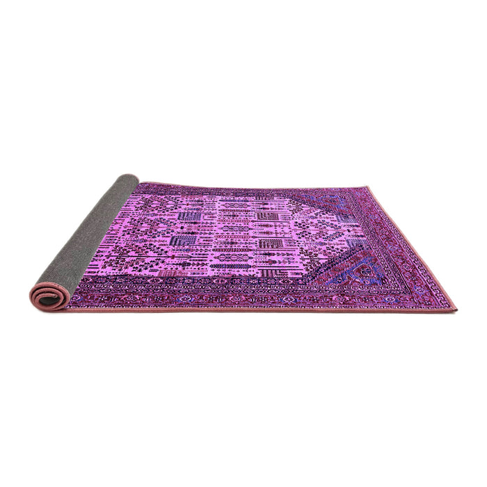 Sideview of Oriental Purple Industrial Rug, urb1473pur