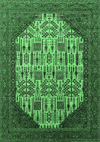 Oriental Emerald Green Industrial Rug, urb1473emgrn