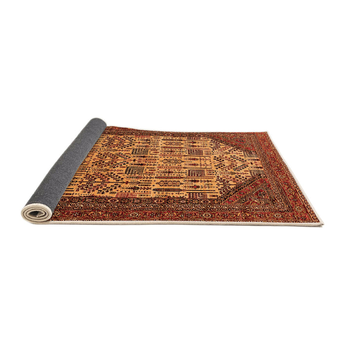 Sideview of Oriental Orange Industrial Rug, urb1473org
