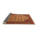 Sideview of Oriental Orange Industrial Rug, urb1473org