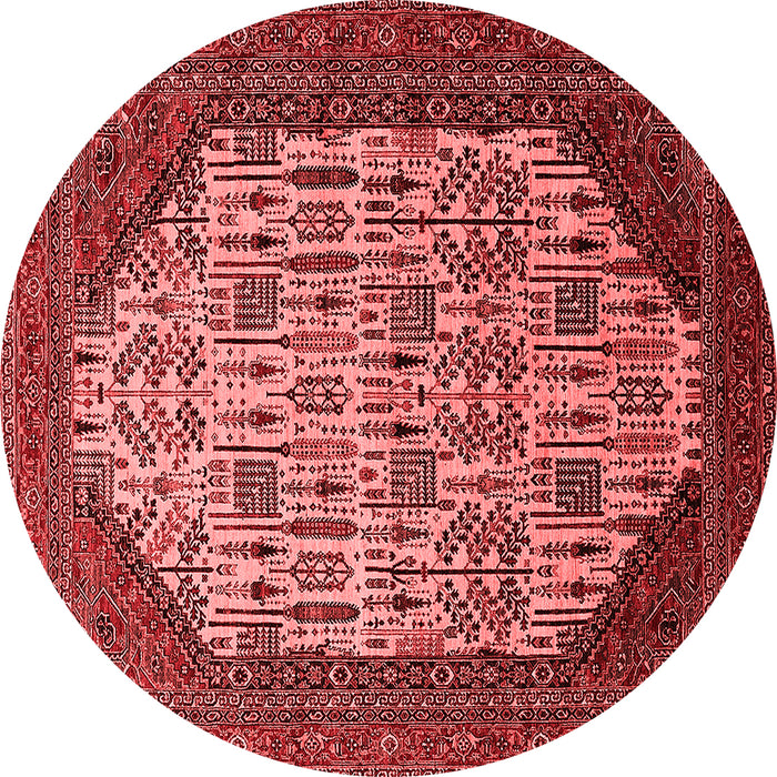 Machine Washable Oriental Red Industrial Rug, wshurb1473red