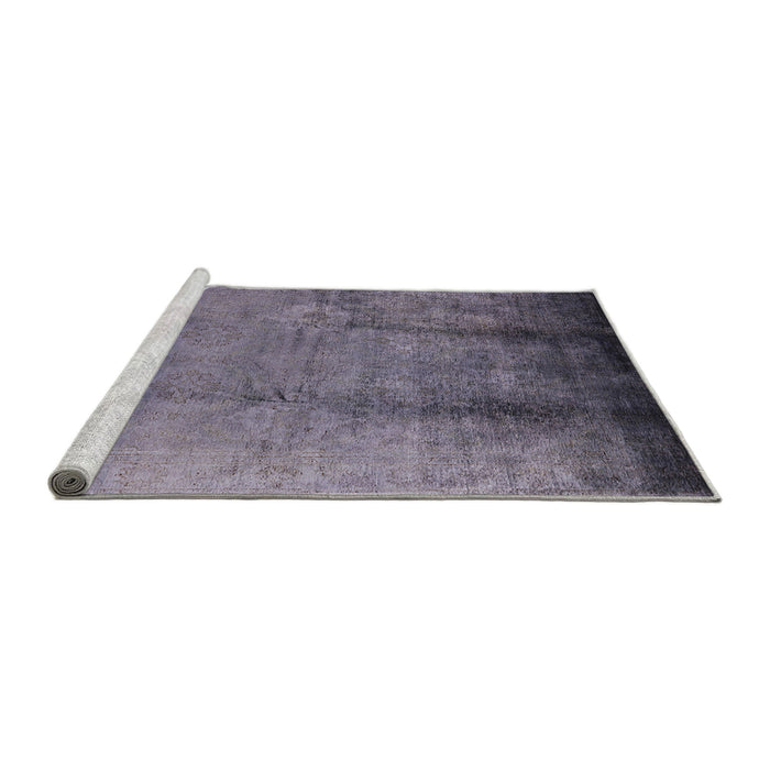 Sideview of Machine Washable Industrial Modern Grape Purple Rug, wshurb1474
