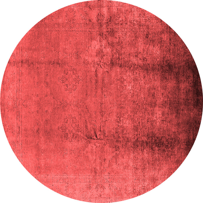 Machine Washable Oriental Red Industrial Rug, wshurb1474red