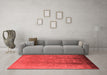 Industrial Red Washable Rugs