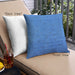 Front View of Mid-Century Modern Urban Square Neon Blue Throw Pillow, 18 inch by 18 inch, pwurb1475