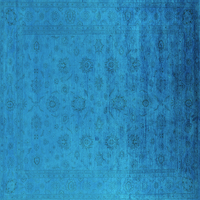 Square Persian Turquoise Bohemian Rug, urb1475turq