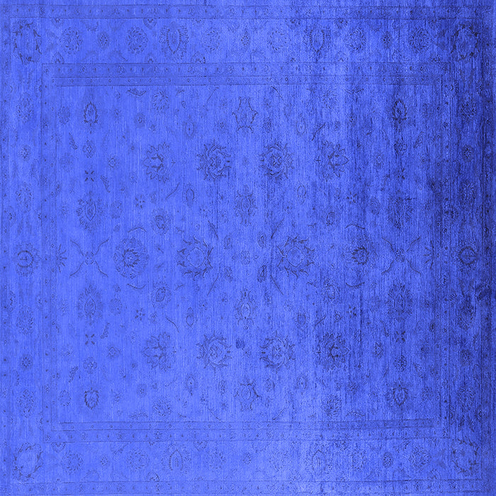 Square Persian Blue Bohemian Rug, urb1475blu