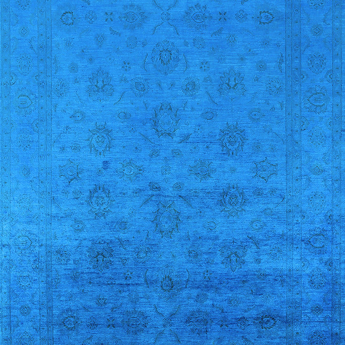 Machine Washable Persian Light Blue Bohemian Rug, wshurb1475lblu