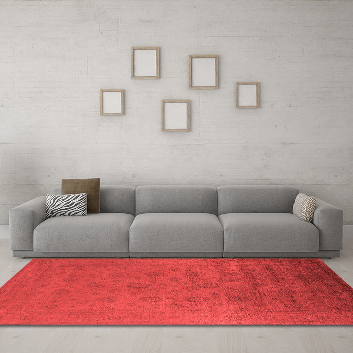 Bohemian Red Washable Rugs