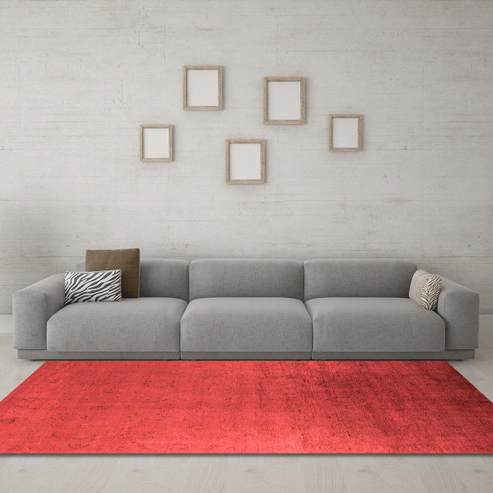 Bohemian Red Washable Rugs