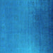 Square Machine Washable Persian Turquoise Bohemian Area Rugs, wshurb1476turq