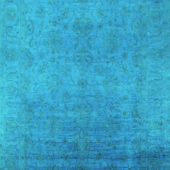 Machine Washable Persian Turquoise Bohemian Area Rugs, wshurb1477turq