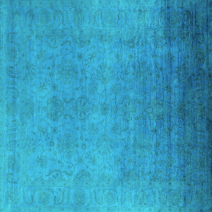 Square Persian Turquoise Bohemian Rug, urb1477turq