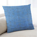 Lifestyle Image of Mid-Century Modern Urban Square Blue Throw Pillow, 18 inch by 18 inch, pwurb1477