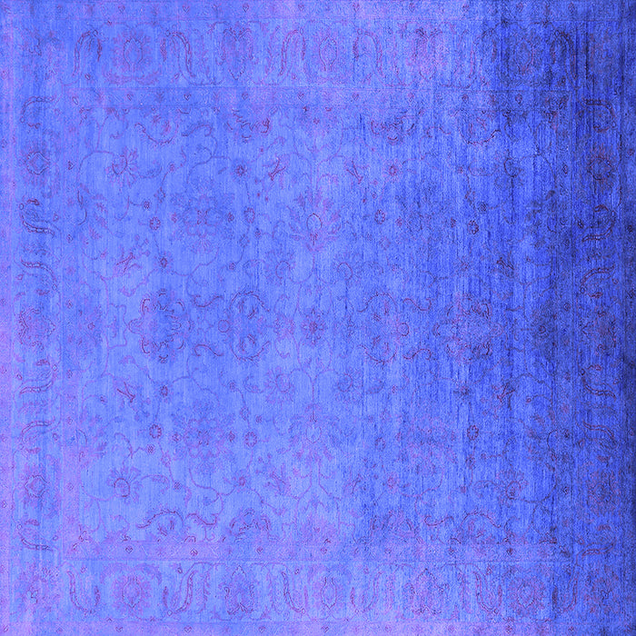 Square Machine Washable Persian Purple Bohemian Area Rugs, wshurb1477pur