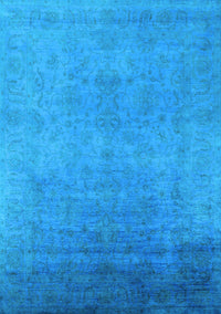 Persian Light Blue Bohemian Rug, urb1477lblu