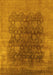 Oriental Yellow Traditional Rug, urb1478yw